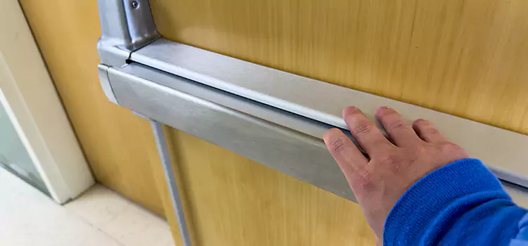Installing a Push Bar on a Door Harrison